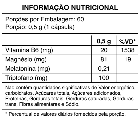 SleepIn – Melatonina + Triptofano + Magnésio + Vitamina B6 - Imagem 2