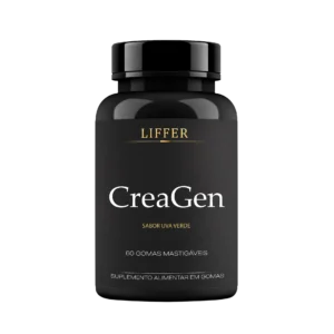 CreaGen Creatina Gummy 60 Gomas Mastigáveis Sabor Uva Verde