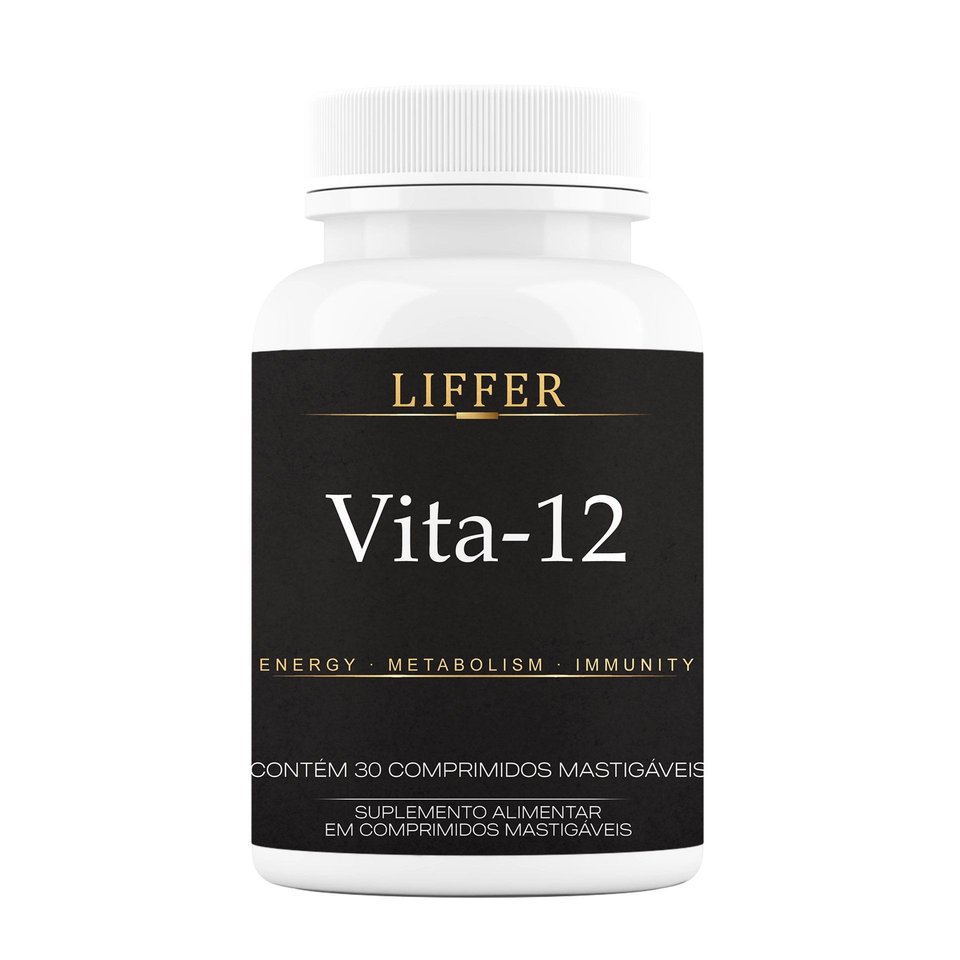 Vita-B12 Metilcobalamina 30 Comprimidos Mastigáveis Sabor Uva